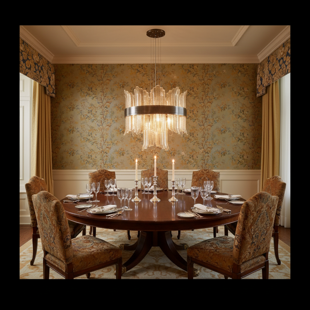 Riviko Grand Mariner 24-Light Chandelier - formal American dining room