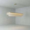 Riviko Radiant Tiered Flush Mount Chandelier - Background Shot