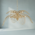 Riviko Veridian Bloom Brass Chandelier - Background Shot