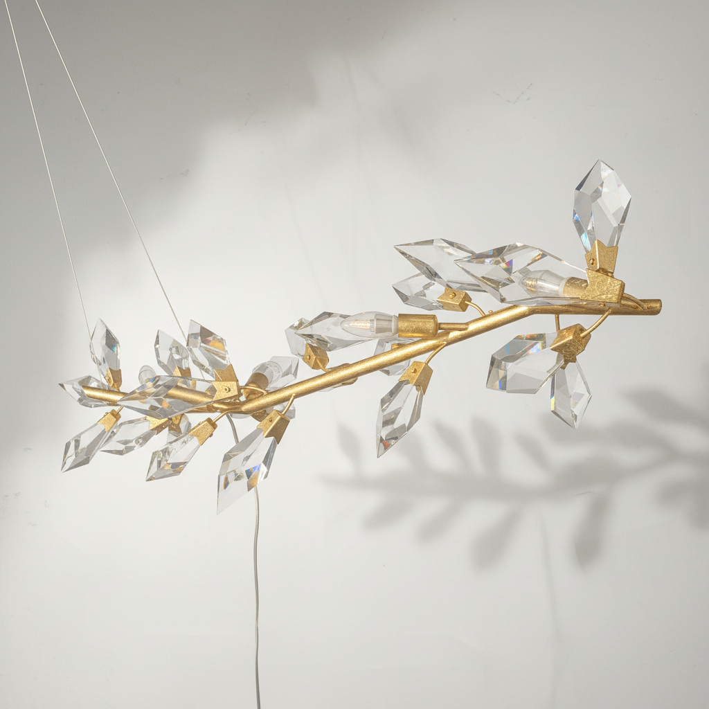 Riviko Foret Grand Linear Crystal Chandelier - Background Shot