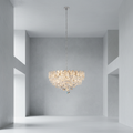 Riviko Grand Radiance Round Flush Mount Chandelier - Background Shot