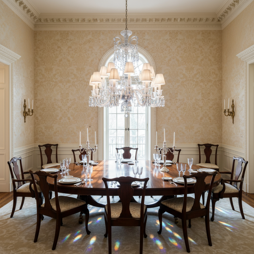 Riviko Zenith Grandeur 18-Light Chandelier - formal American dining room