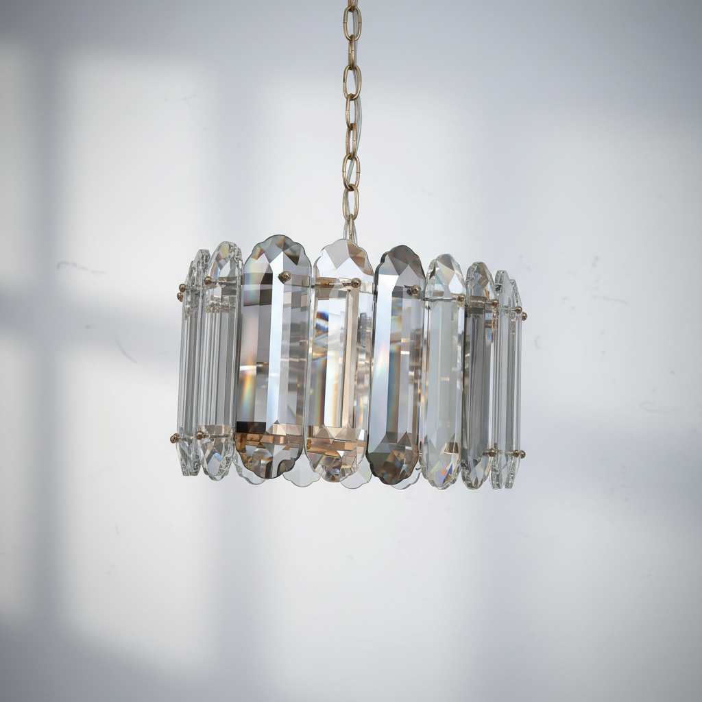 Riviko Radiant Aura Crystal Chandelier - Background Shot