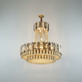 Riviko High-grade Crystal Chandelier For Living Room Luxury Duplex Hallway Ceiling Light Fixture - Studio Shot