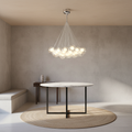 Riviko Aura Orb Modern Glass Chandelier - Background Shot
