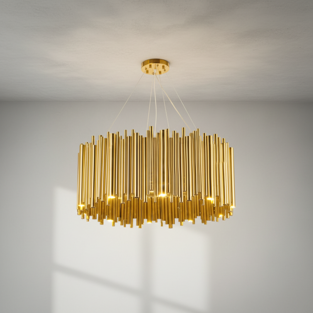 Riviko Aura Grandeur Round Pendant Chandelier - Background Shot