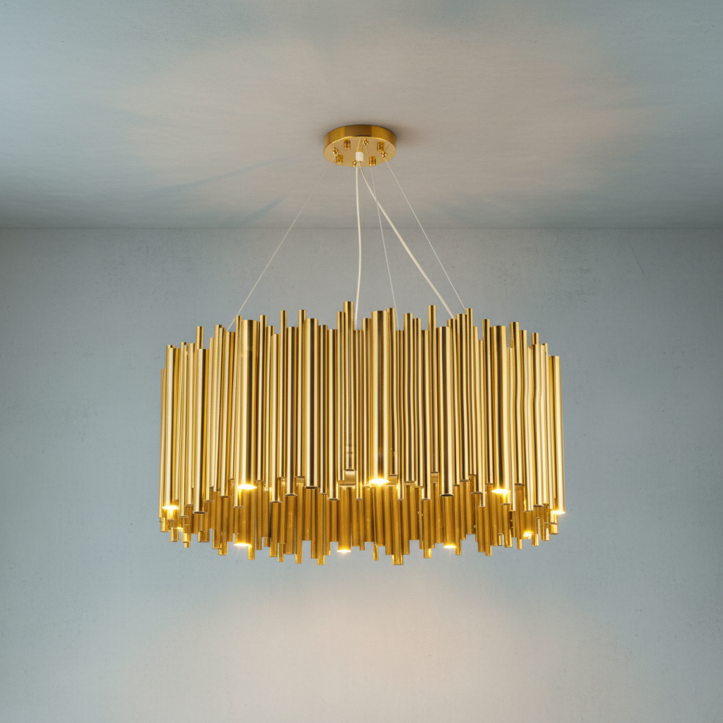 Riviko Aura Grandeur Round Pendant Chandelier - Background Shot