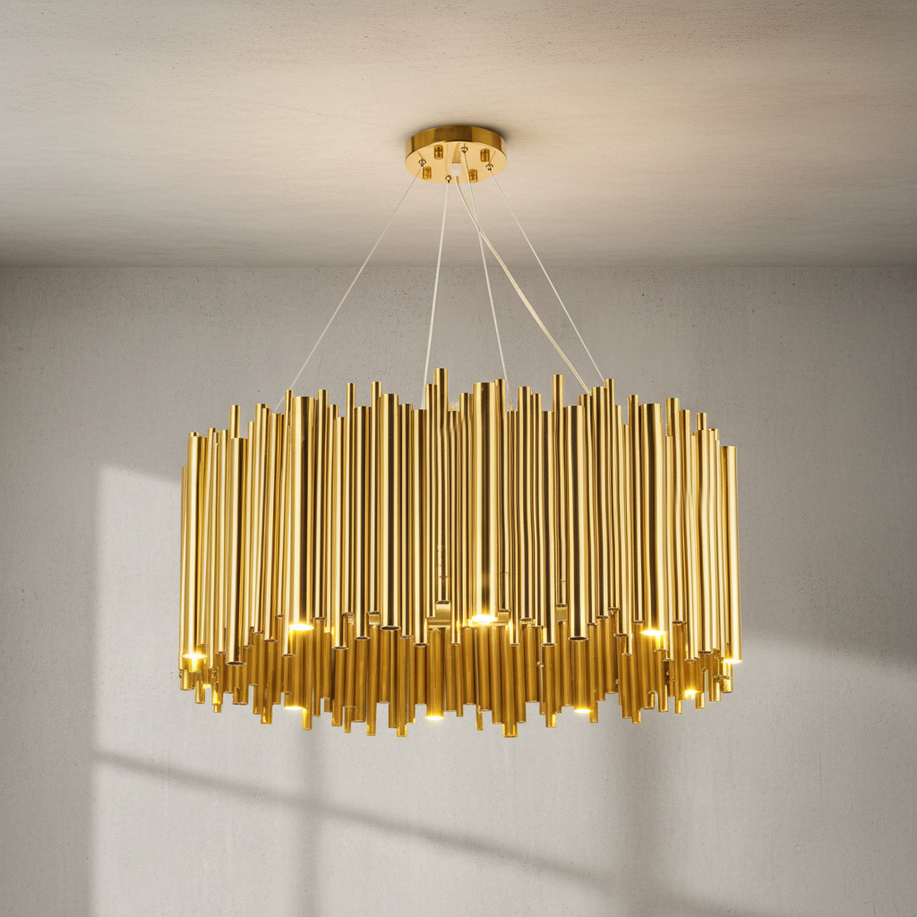 Riviko Aura Grandeur Round Pendant Chandelier - Background Shot