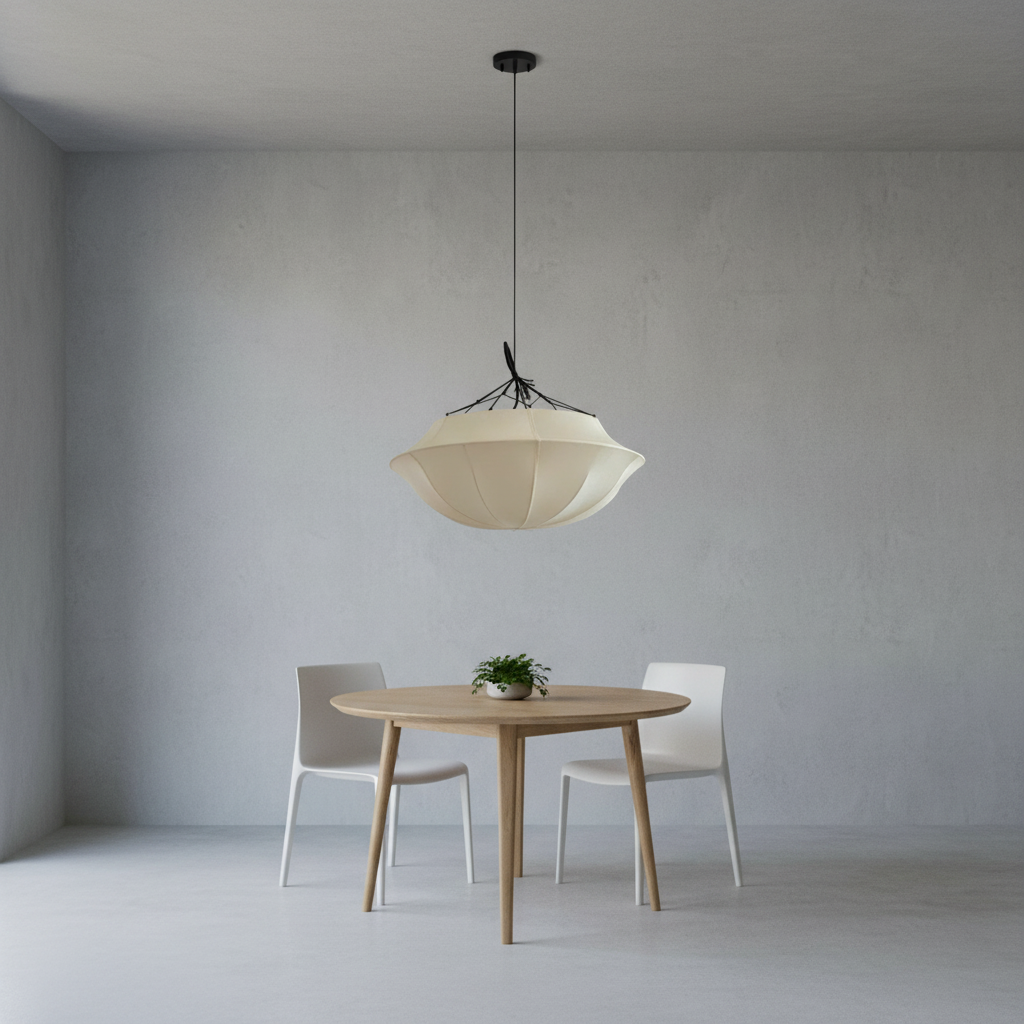 Riviko Heritage Silk Canopy Chandelier - Background Shot