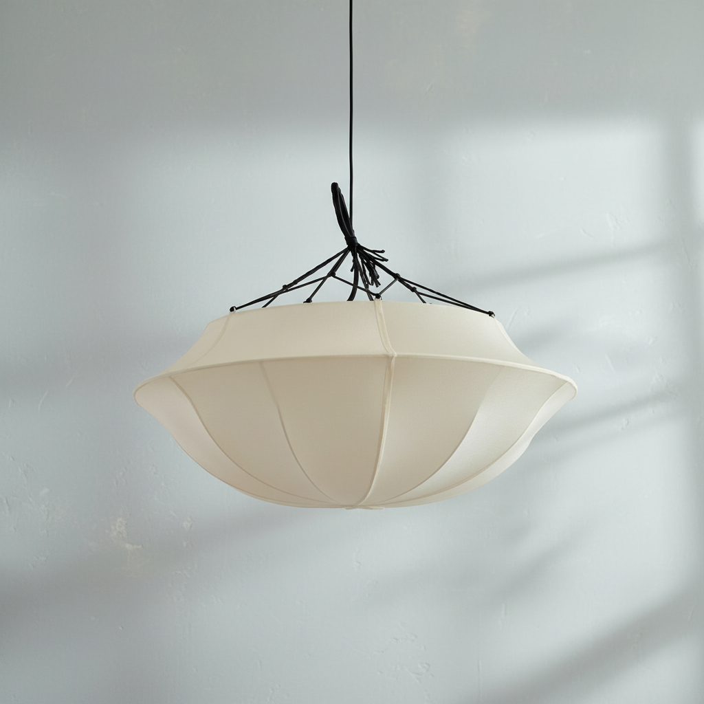 Riviko Heritage Silk Canopy Chandelier - Background Shot