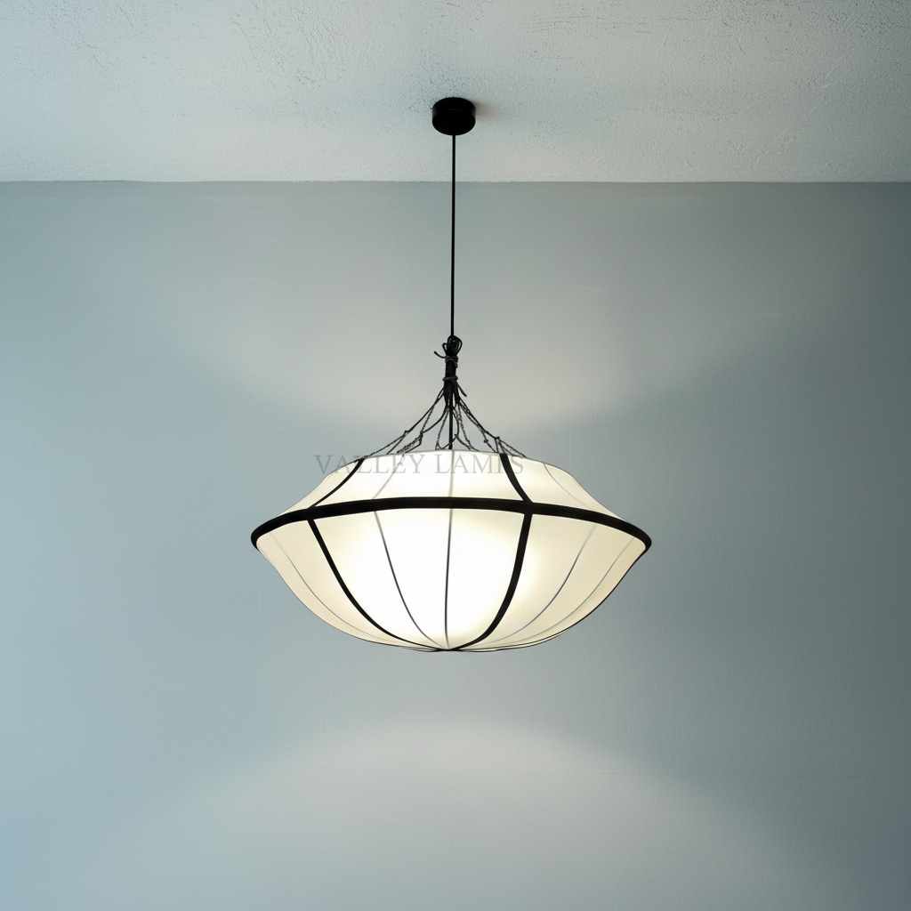 Riviko Heritage Silk Canopy Chandelier - Background Shot