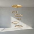 Riviko Radiant Halo Layered Ring Chandelier - Background Shot