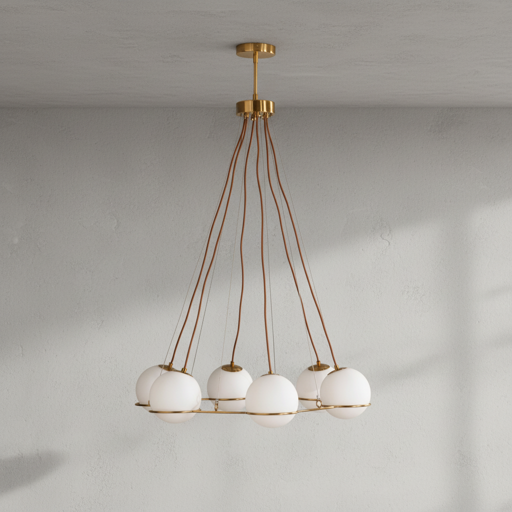 Riviko Celestial Sphere 6-Light Globe Chandelier - Background Shot