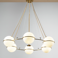 Riviko Celestial Sphere 6-Light Globe Chandelier - Background Shot
