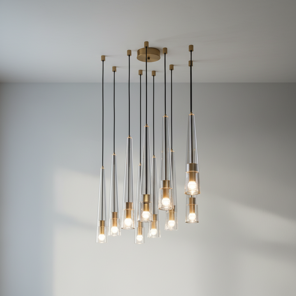 Riviko Starlight Radiance Round Chandelier - Background Shot