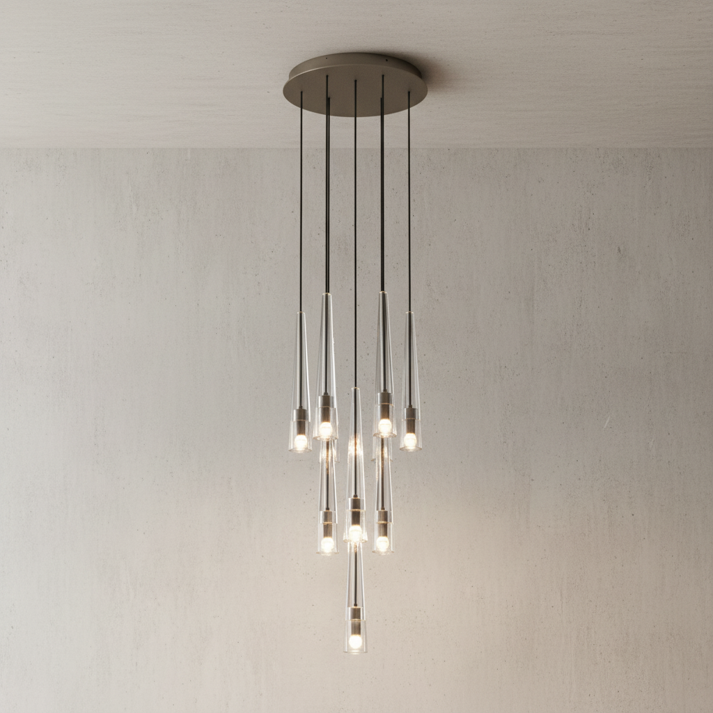 Riviko Starlight Radiance Round Chandelier - Background Shot