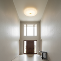 Riviko Alabaster Halo Flush Mount LED Chandelier - Background Shot