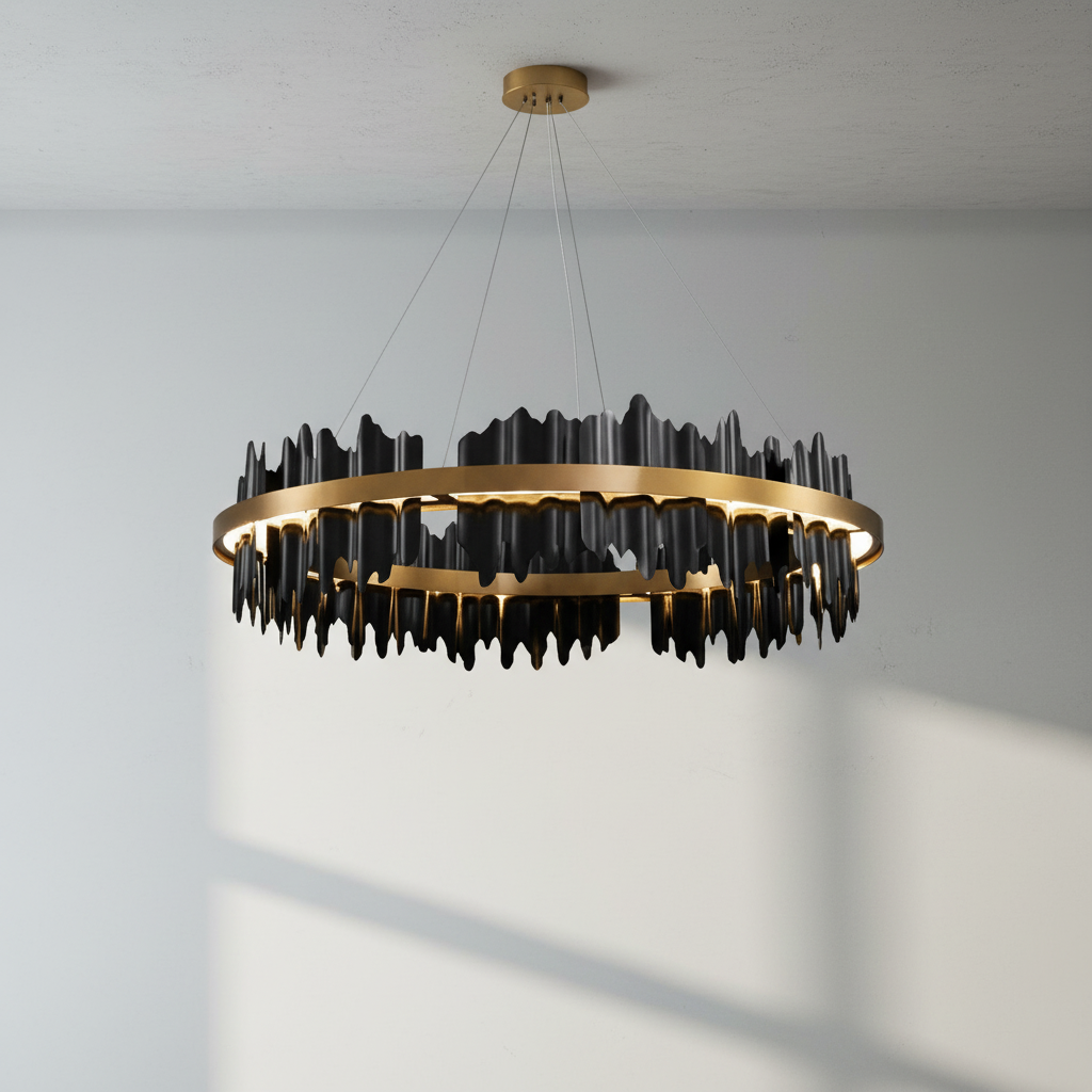 Riviko Modern Round Chandelier - Studio Shot