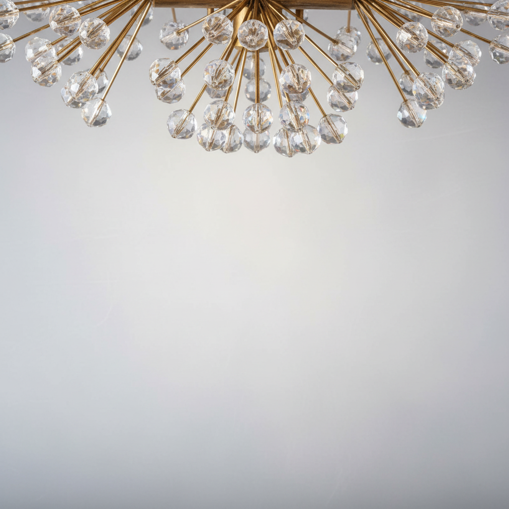Riviko Radiant Halo Crystal Ring Chandelier - Background Shot