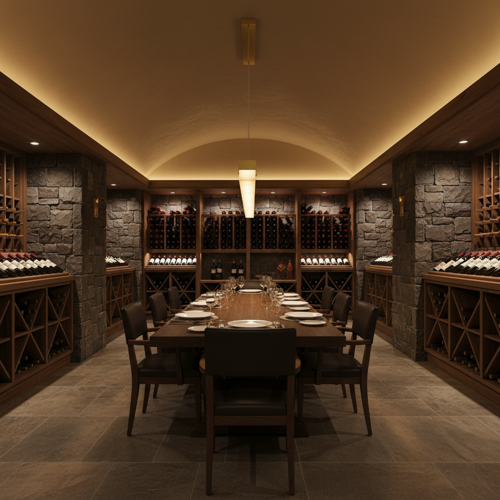 Riviko Alabaster Simple Linear Kitchen Island Chandelier - elegant American wine cellar dining room