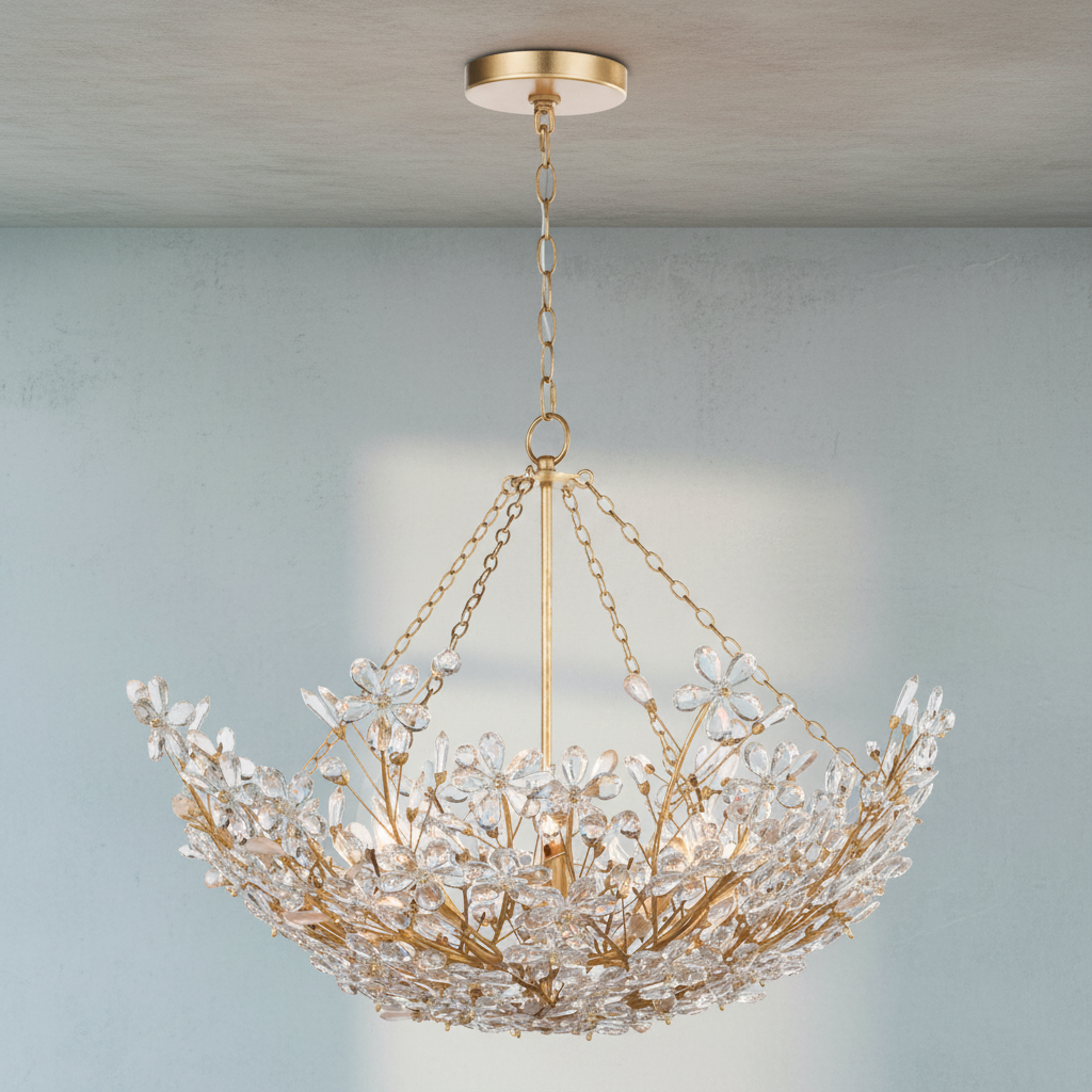 Riviko Radiant Aura 6-Light Round Chandelier - Background Shot