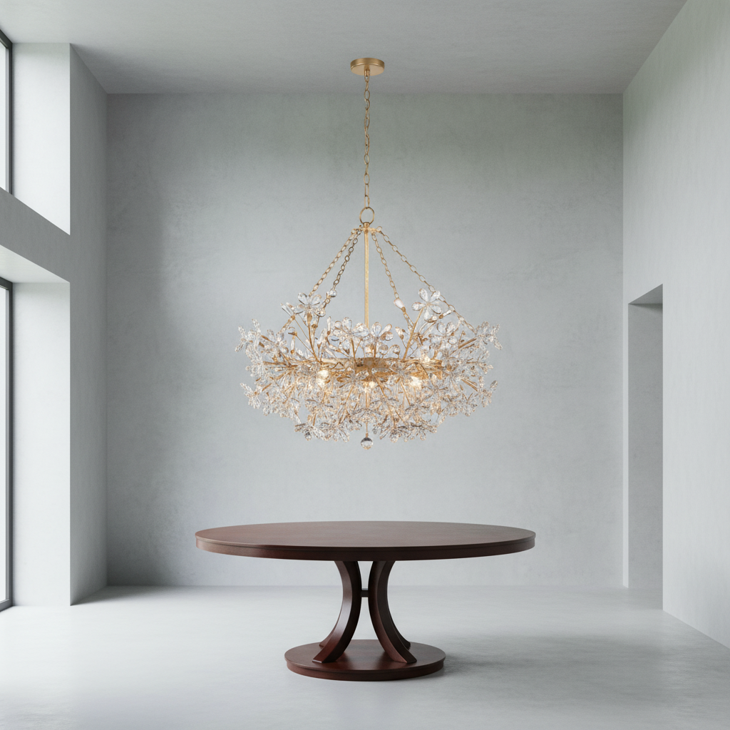 Riviko Radiant Aura 6-Light Round Chandelier - Background Shot