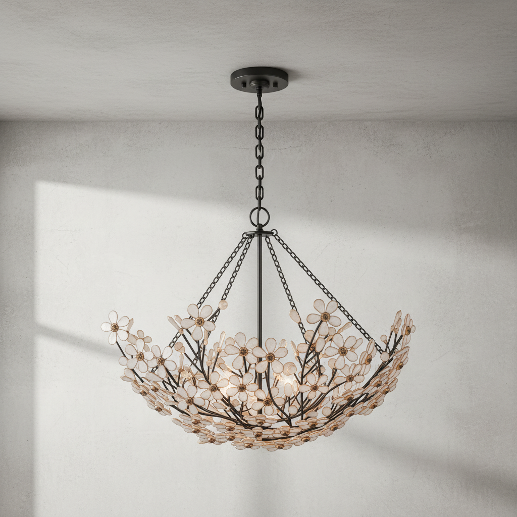 Riviko Radiant Aura 6-Light Round Chandelier - Background Shot