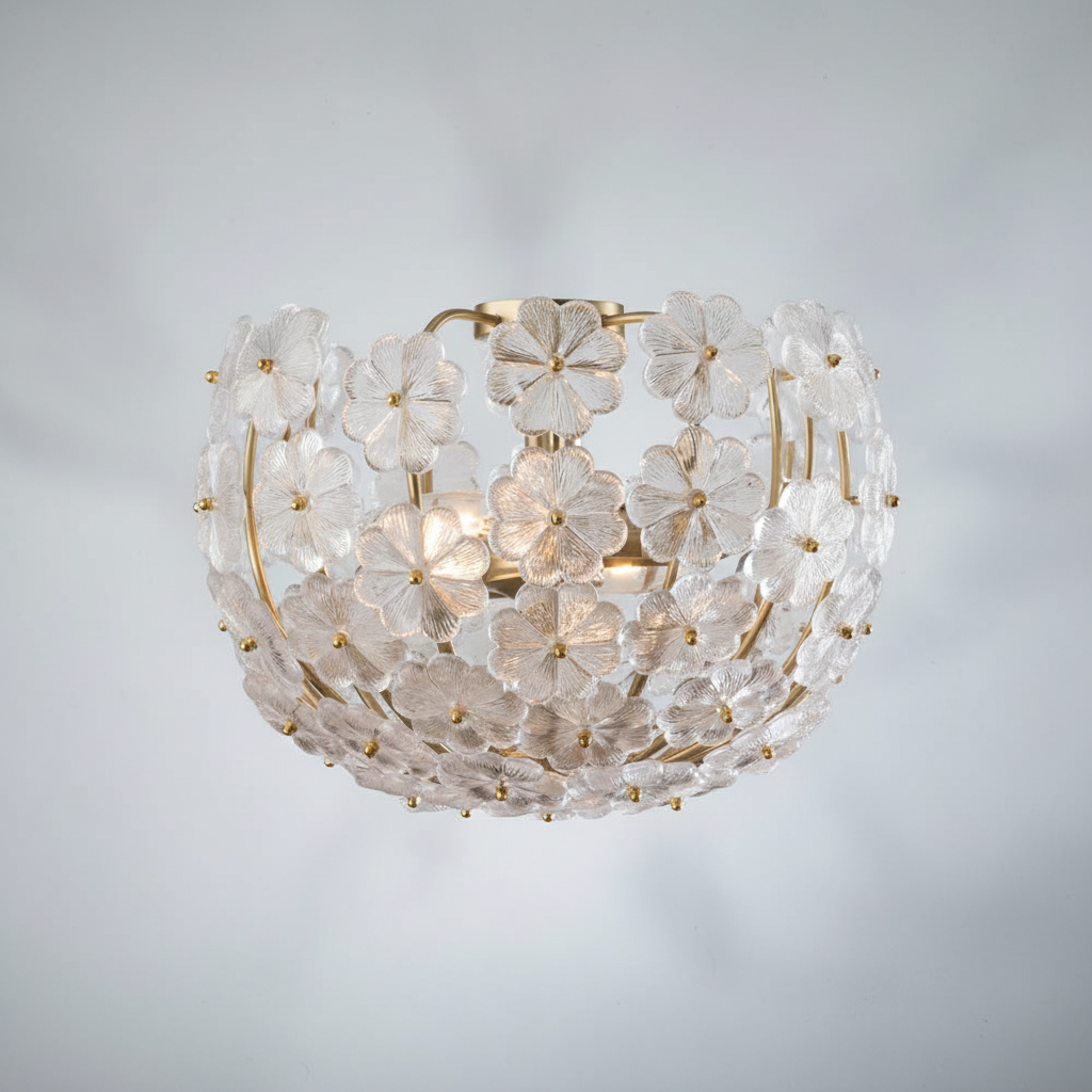 Riviko Sculpted Radiance 2-Light Pendant Chandelier - Background Shot