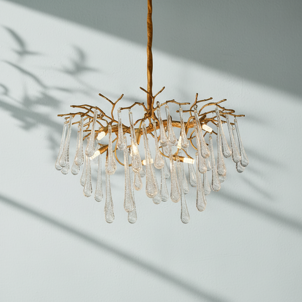 Riviko Veridian Cascade Branch Chandelier - Background Shot