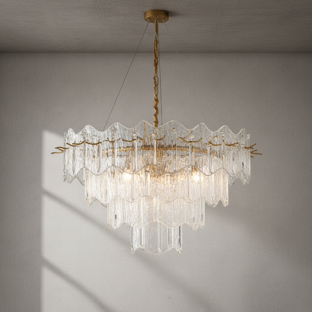 Riviko Veridian Cascade Branch Chandelier - Background Shot