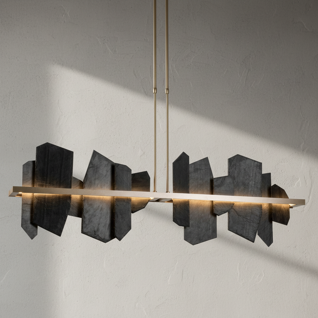Riviko Aetheria Grand Linear Chandelier - Background Shot