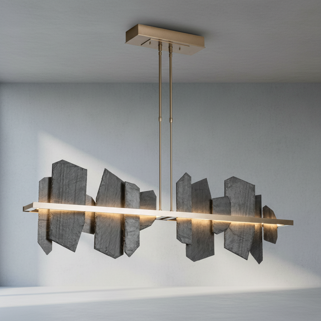Riviko Aetheria Grand Linear Chandelier - Background Shot