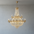 Riviko Grand Lumière Double-Layer Crystal Chandelier - Background Shot