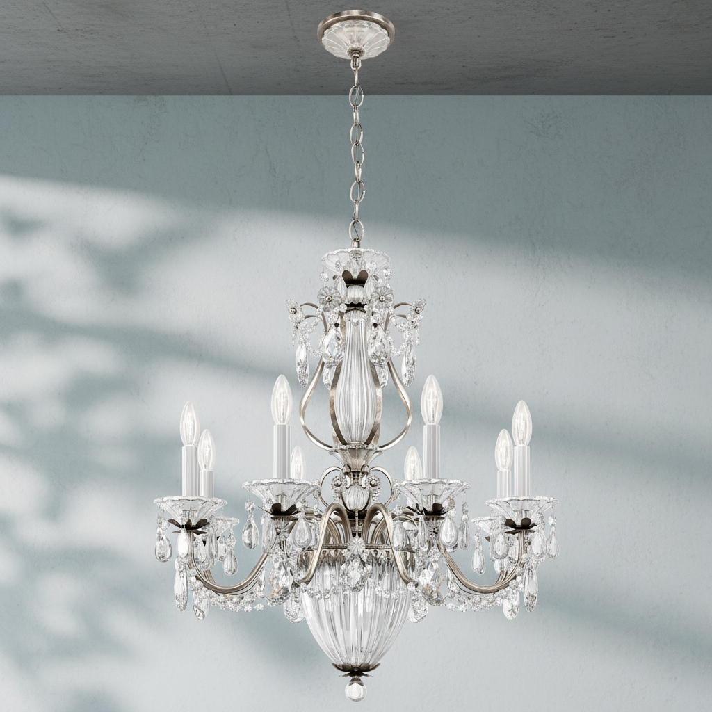 Riviko Heritage Bloom 11-Light Chandelier - Background Shot