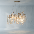 Riviko Radiant Bloom Crystal Branch Chandelier - Background Shot