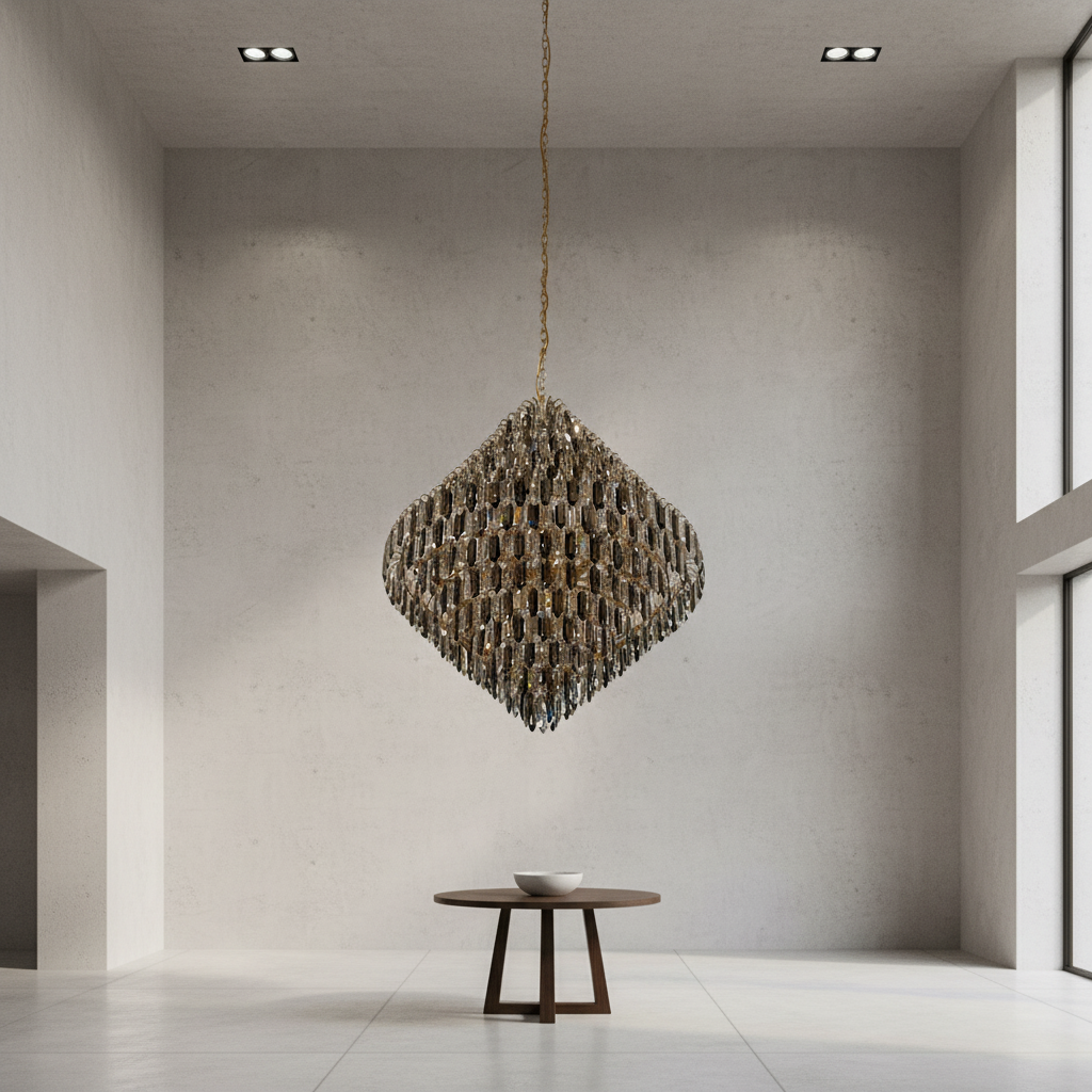 Riviko Grand Radiance K9 Crystal Chandelier - Background Shot