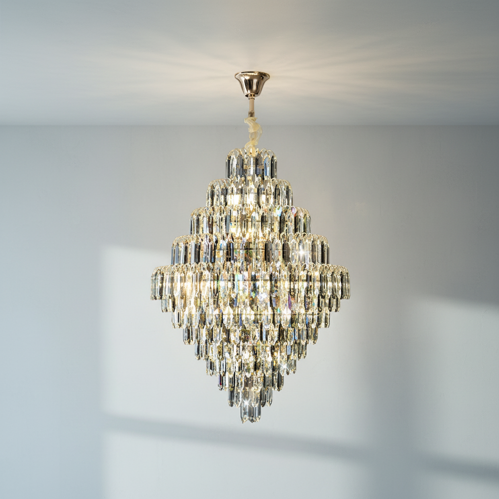 Riviko Grand Radiance K9 Crystal Chandelier - Background Shot