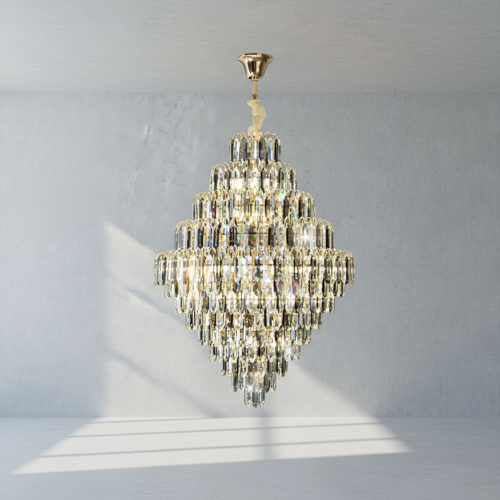 Riviko Grand Radiance K9 Crystal Chandelier - Background Shot