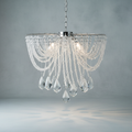 Riviko Radiant Cascade Round LED Chandelier - Background Shot
