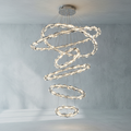 Riviko Grand Tiered Rings Crystal Chandelier - Background Shot