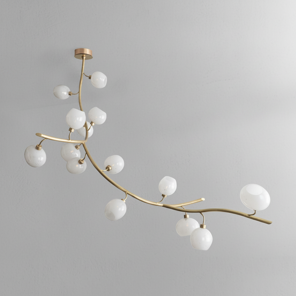 Riviko Veridian Branch Linear Chandelier - Background Shot