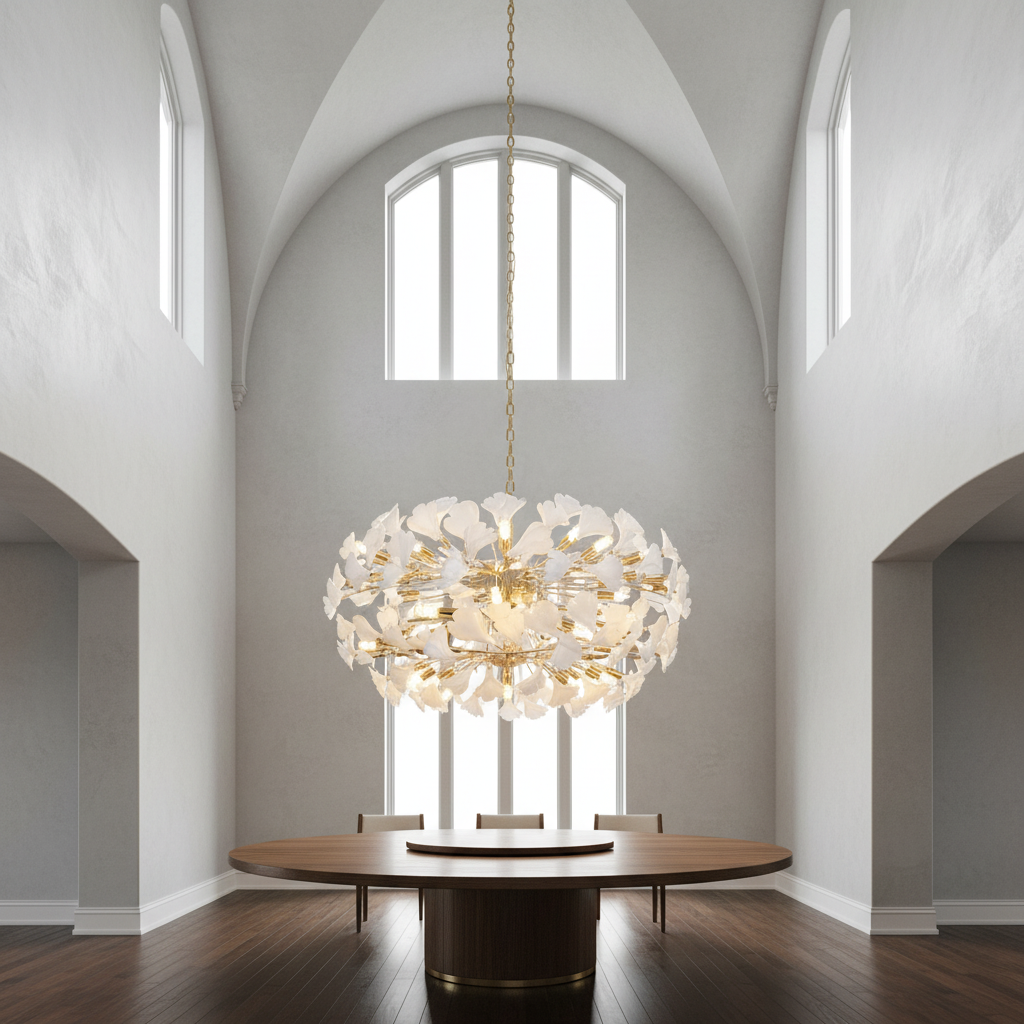 Riviko Verdant Canopy Cascading Chandelier - Background Shot
