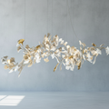 Riviko Ginkgo Bloom Linear Chandelier - Background Shot
