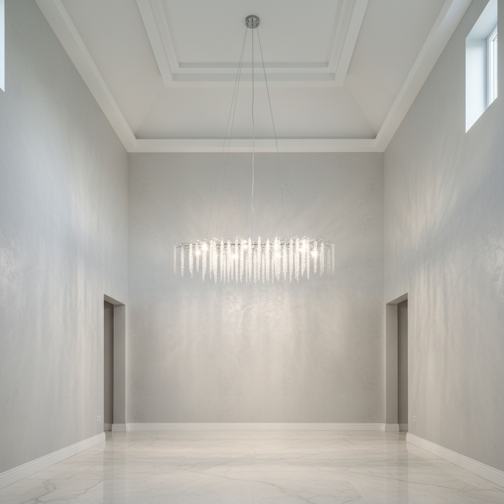 Riviko Branching Crystal Icicle Chandelier - Background Shot