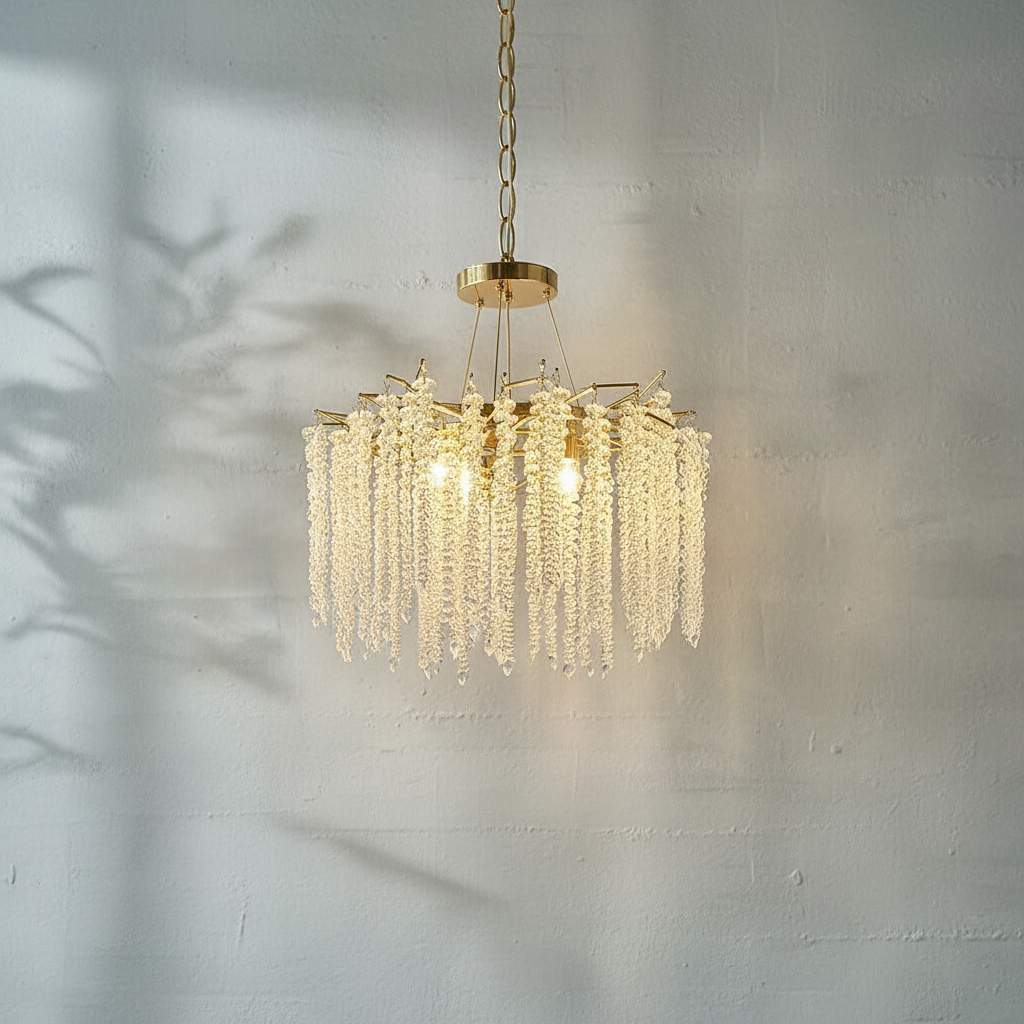 Riviko Branching Crystal Icicle Chandelier - Background Shot