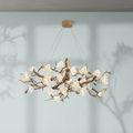 Riviko Flower Bloom Branch Brass Chandelier - Studio Shot