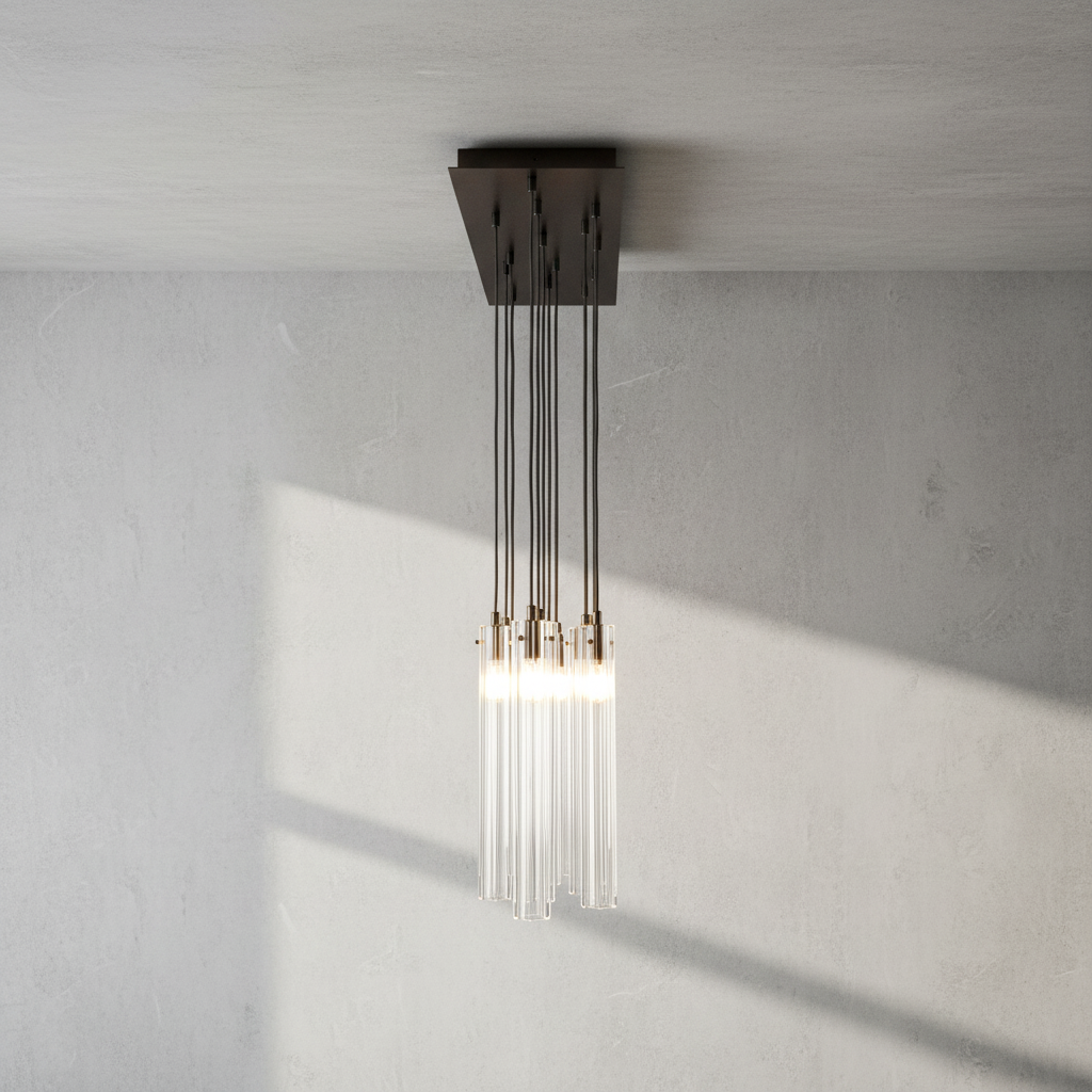 Riviko Aura Cascade Linear Chandelier - Background Shot