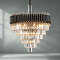 Riviko Grand Lumina Tiered Chandelier - Background Shot
