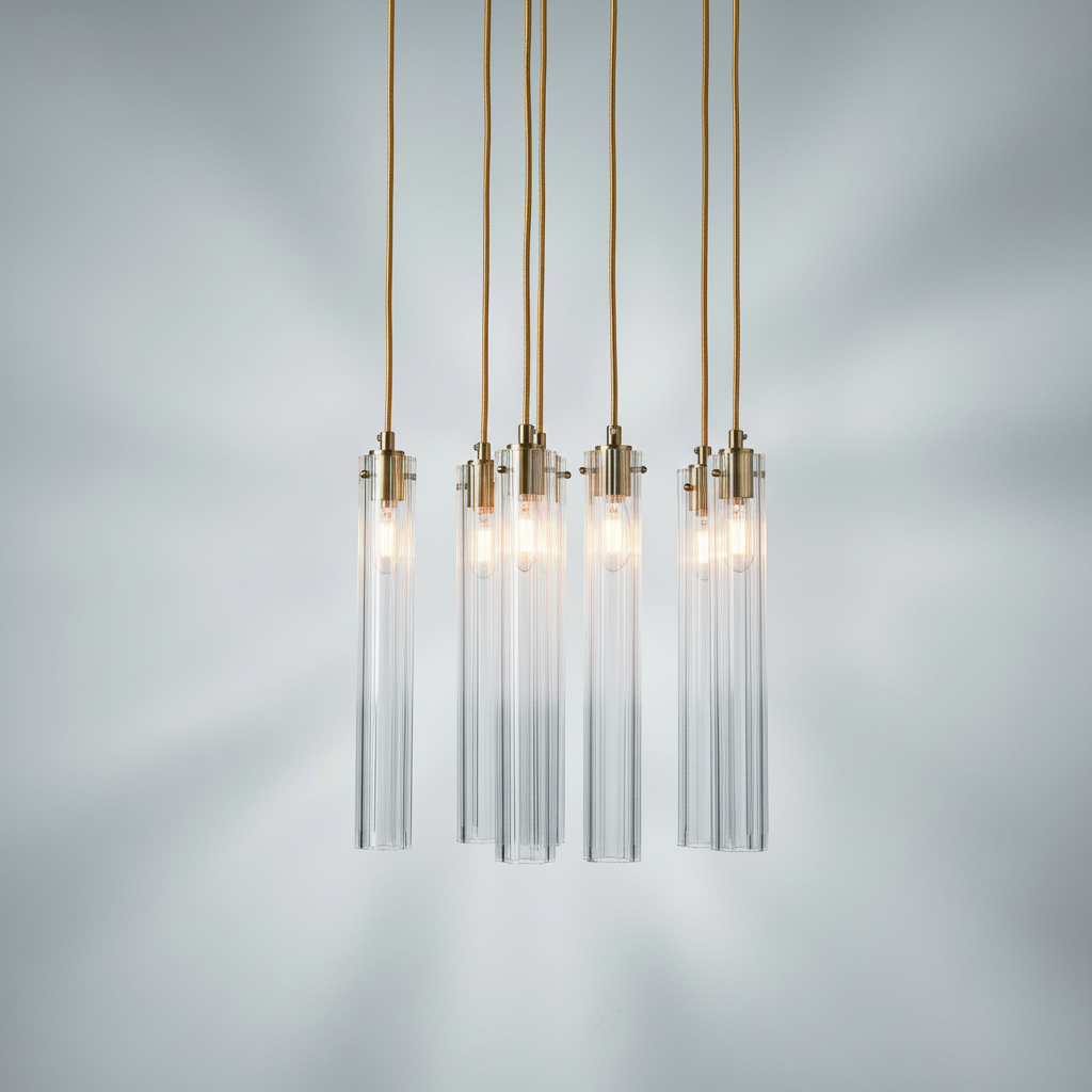 Riviko Eden Multi Spot Glass Chandelier - Studio Shot