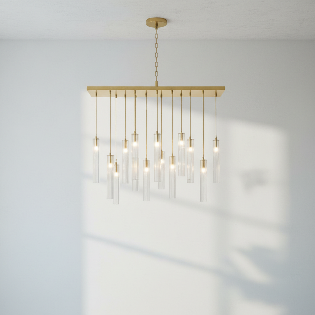 Riviko Eden Multi Spot Glass Chandelier - Studio Shot
